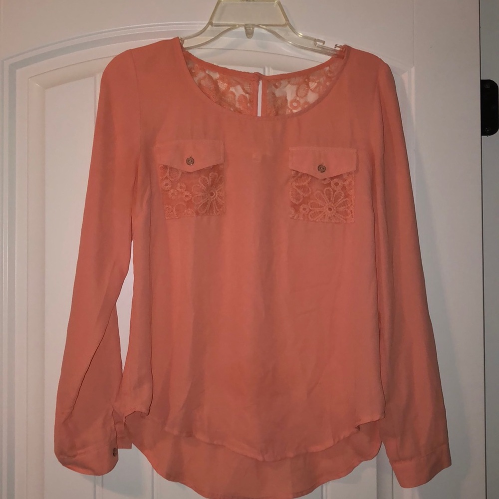 Pink Lace Blouse